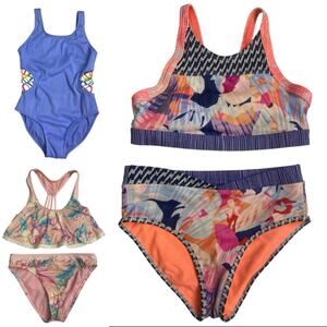 EUC - Bundle of 3 Jr (10-12) Swim Suits Hobie, Athleta Girl, Art Class